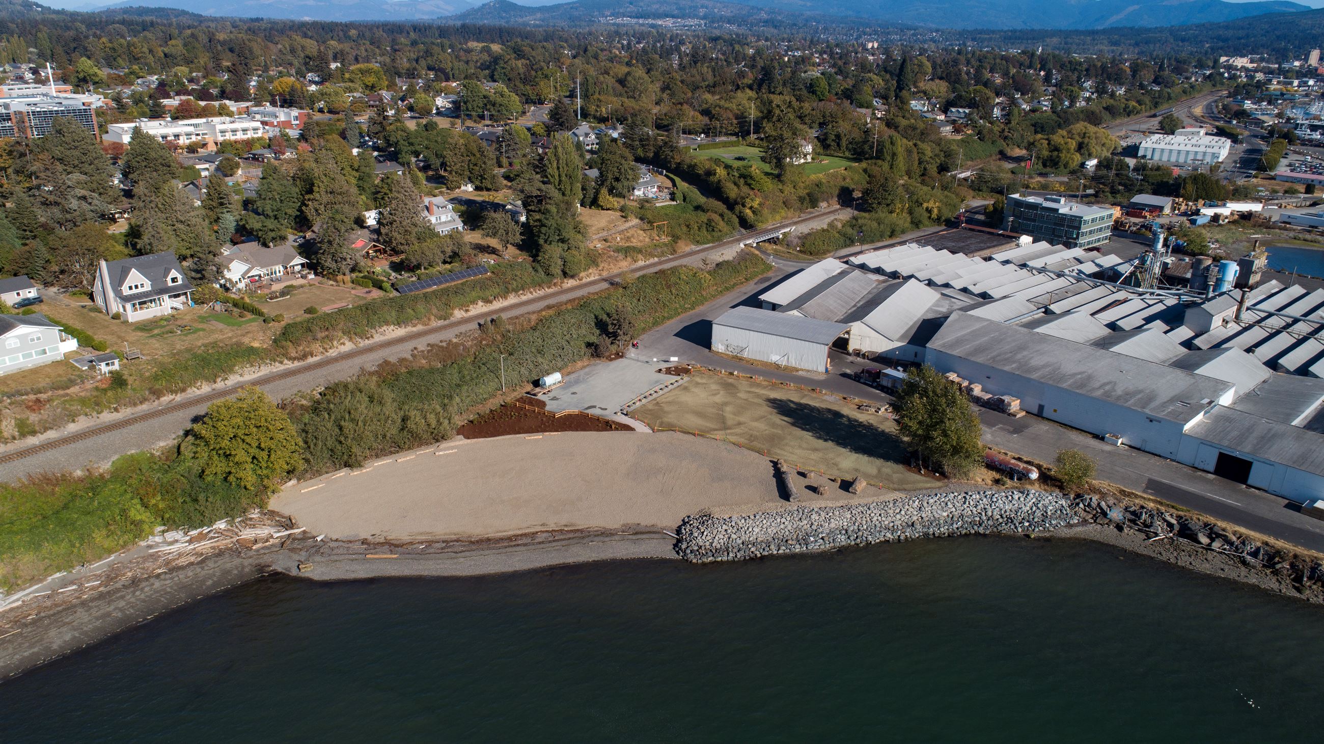 Little Squalicum Beach from above