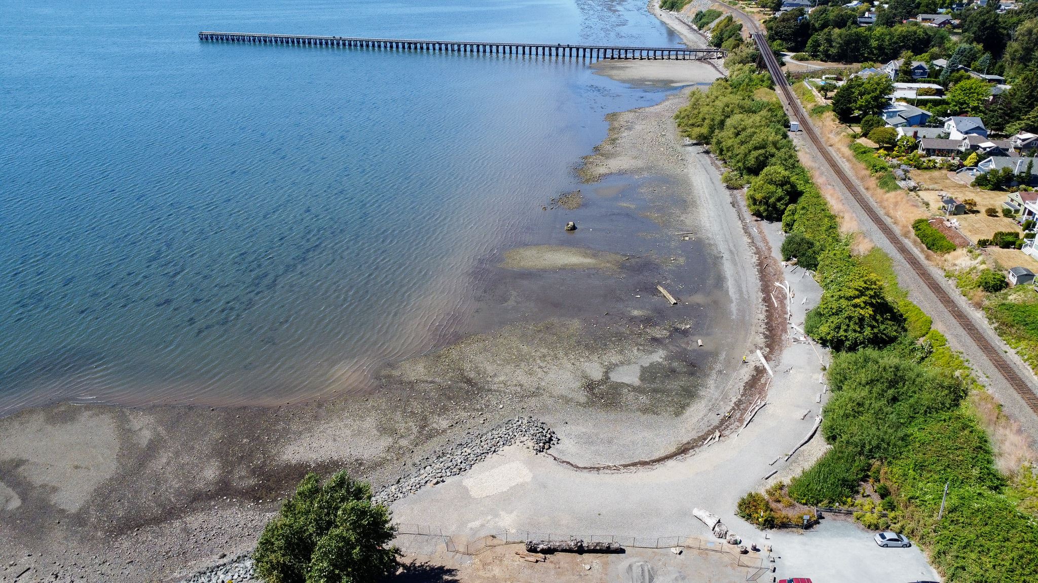 Little Squalicum Beach overhead